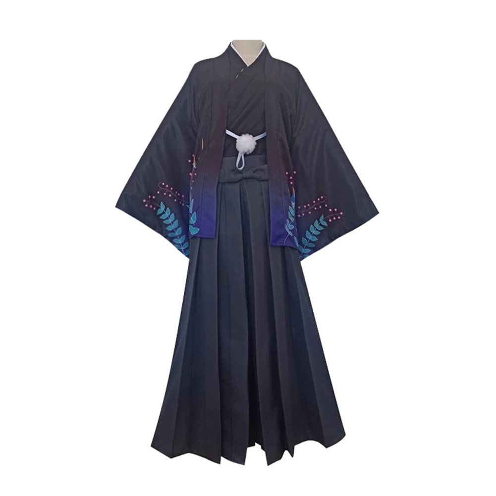 Osamu Dazai Blue Kimono Party Carnival Halloween Cosplay Costume main image 1