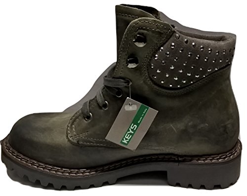 Bottines femme Keys 6254 vert militaire en taille 37 - 2