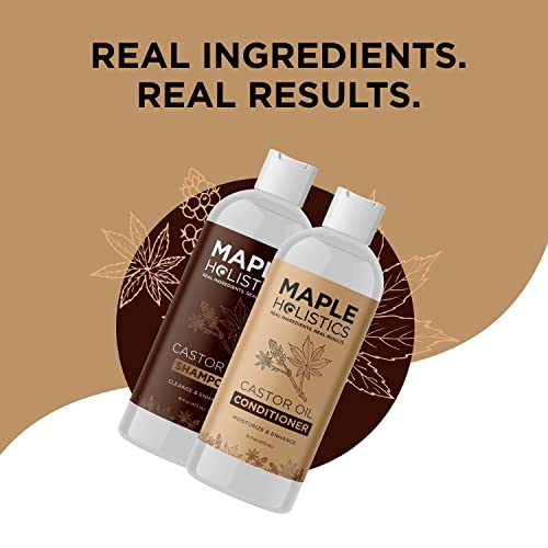 Castor Oil Shampoo And Conditioner Set - Jamaican Black Castor Oil Shampoo And Biotin Collagen Keratin Conditioner - Sulfate Free Shampoo And Conditioner For Fine Hair And Dry Scalp Care 16Oz #TOP6