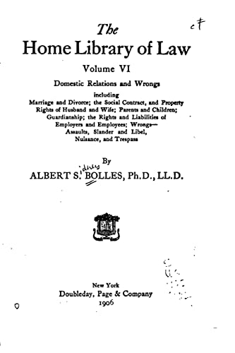 The Home Library of Law - Volume VI