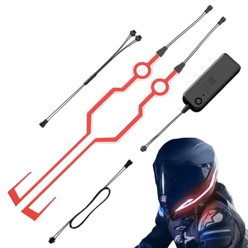 Striscia luminosa per caschi, luce LED per caschi da moto, luce LED per caschi notturni, si adatta alla maggior parte dei caschi da moto