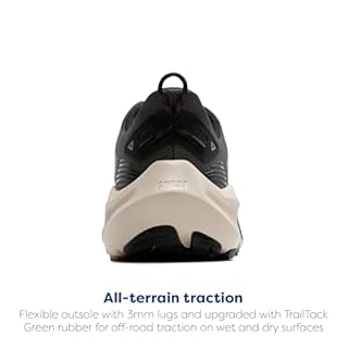 Brooks Men's Ghost Trail, Versatile Off-Road Running Shoe for Rugged Terrain - Ebony/Black/Clove - 10 Medium