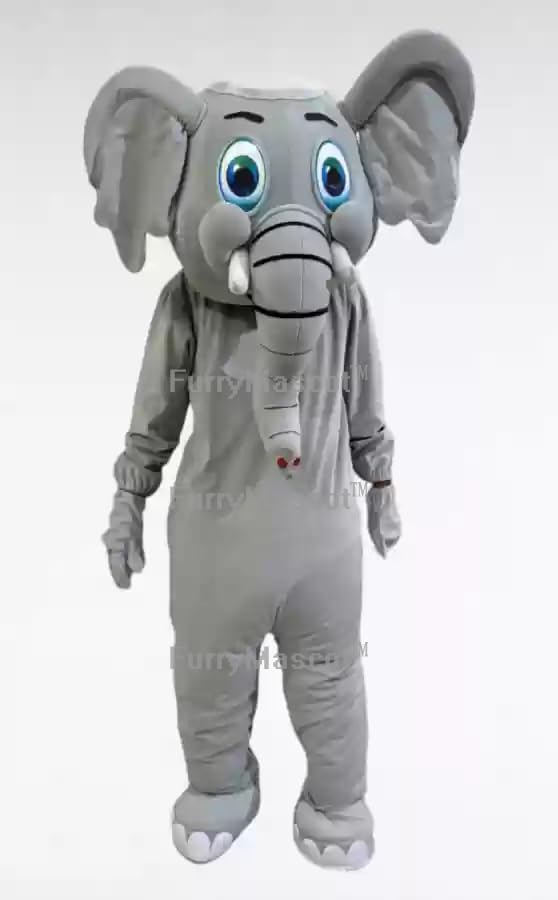 Adult Grey Elephant Suit Mascot Costume Party Carnival Costumes