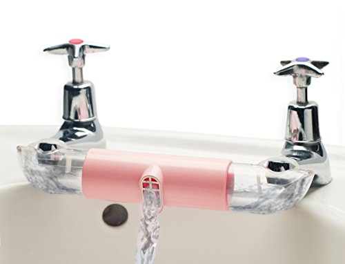 Adaptor for Sinks with Separate TAPS, for Mixing hot and Cold Water in Kitchen & Bathroom. This Connector Helps Save Water (rosa)