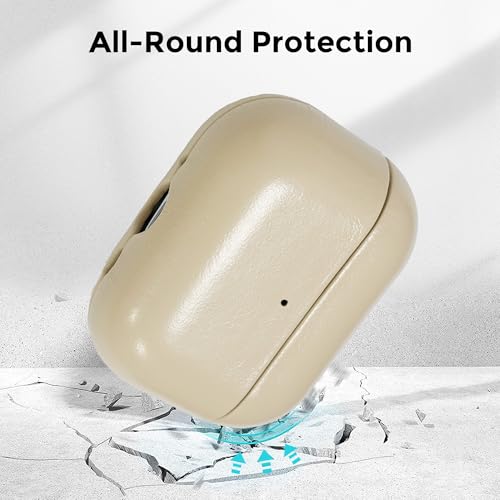 Image of for AirPods Pro 3 Case 2025, Handcrafted 100% Geniune Leather Cover | Vintage Oil-Waxed Leather Protective Case with Lanyard, Silky Smooth Touch, Wireless Charging, for Apple AirPods Pro 3rd Gen