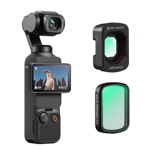 K&F CONCEPT Osmo Pocket 3�p �}�O�l�b�g�� ���C�h�����Y �t�B���^�[�Z�b�g �y�L�p�ϊ������Y 0.75�{ & 1/4 �u���b�N�~�X�g �t�B���^�[�t���z ���C�z�� ���t���ȒP �v�����̉掿 �|�[�g���[�g ����B�e �A�N�Z�T���[