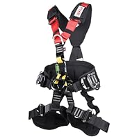 Fixe Integral Challenger Geschirr für Industrie und vertikale Arbeiten, Fallschutz und Aufhängung, Größe L-XL, 140 kg, 6 Schnallen, wasserdichte Tasche 10 l und Karabiner, zertifiziert nach EN361