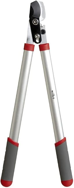wilko Garden Lopper Gear, Made from Light and Strong Aluminium, Teflon-Coated Cutting Blades, Easy to Use Gear Function, Cushioned Non-Slip Grips, 3.0 x 23.3 x 55.6cm