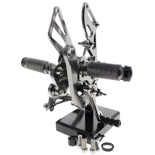 Motorrad Fußrasten Für Aprilia Rsv4 Rsv4rf /rsv4 1000 R 2009 2010 2011 2012 2013-2016,Motorradpedale Fußrasten Seitenständer Aluminiumlegierung Vorderfußplatte Fußstütze Pedal,Grey