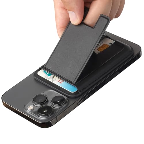 Générique Portefeuille Support Téléphone - Support Magnétique Porte-Cartes Intégré pour Smartphone,Accessoire Portable pour Voyage Sport Extérieur Maison Étude Femmes Hommes