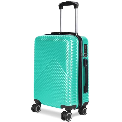 MERCURY TEXTIL- Maleta de Viaje Cabina, Mediana, Grande, rígida 100% de Polipropileno y ABS, Ruedas Giratorias, Prácticas y Ligeras con Cierre de Seguridad. (Cabina, Aguamarina)