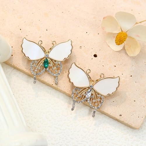 Image of Butterfly Brooch for Women, Insect Butterfly Pins Shawl Pin Clip Flashing Butterfly Jewelry Fashion Brooch Wedding Accessories Sweater Scarf Brooch for Women