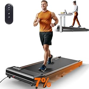 MettleMatic loopband voor thuis – Walking pad met 7% helling, 2,25 HP motor, snelheid van 1 tot 6 km/u, schokabsorberende loopbanden, draagvermogen van 110 kg