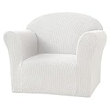  NLCYYQ Housse De Canapé pour Enfants Extensibles Fauteuil d\'enfant Doux, Housse De Protection De Meubles pour Canapé De Bébé pour Tout-Petits (Blanc)