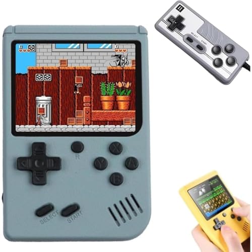 Kwueiit　携帯ゲーム機 ポータブルゲーム機 電子ゲーム 手持ちゲーム マカロンポケットミニゲーム機 レトロハンドヘルドゲーム機 子供用 内蔵500ゲーム 大人と子供用ゲーム機 レトロ 贈り物 クリスマスプレゼントに適合 子供の誕生日 (ブラウン)