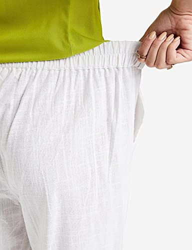 Image of DIGITAL SHOPEE Cotton Women Trouser Pant Use for Formal Office High Waist for Wide Leg Ankle Length Straight Pencil Pant