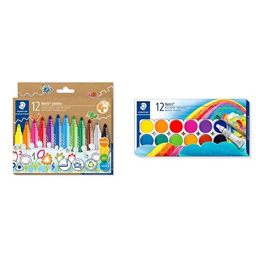 Feutres triangulaires Staedtler Jumbo pointe large pour dessiner sans fatigue