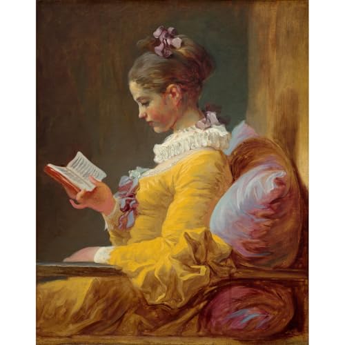 Affiche Jeune fille lisant ARTICULOZY grand format 76x101cm