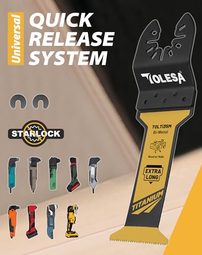 TOLESA Titanium Extra-Long Blades