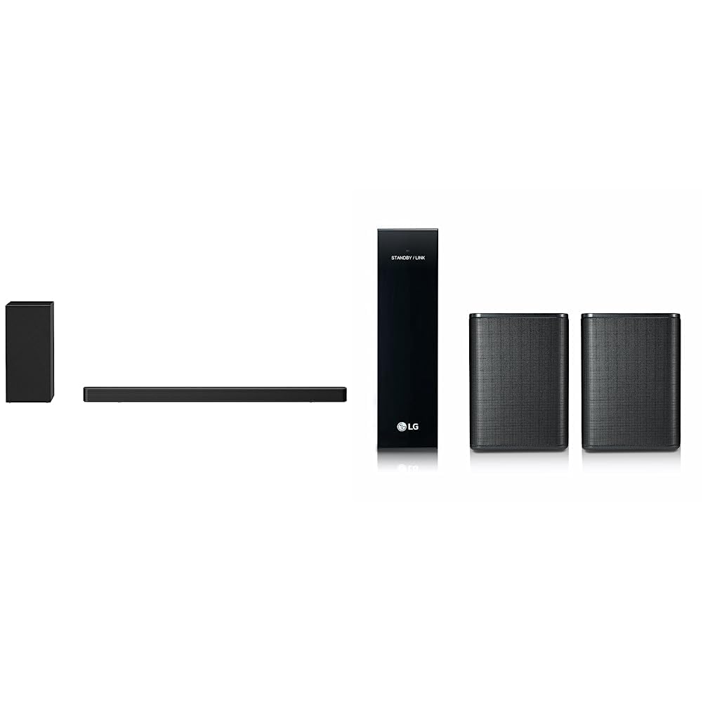 LG Sound bar SN6Y + Rear Speaker Kit SPK8S Bundle, Total Wattage 560W