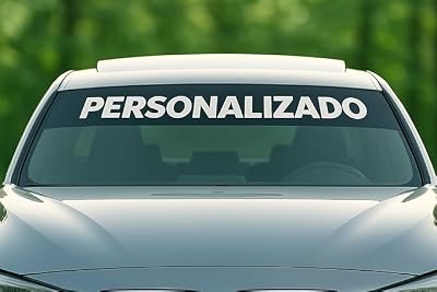 Pegatina para Parabrisas Personalizable de Coche, Texto Personalizable, Deportivo, Tira Solar. | Ya disponible en tu tienda friki favorita! En mundofriki.es! Pegatina para Parabrisas Personalizable de Coche, Texto Personalizable, Deportivo, Tira Solar. | Ya disponible en tu tienda friki favorita! En mundofriki.es!
