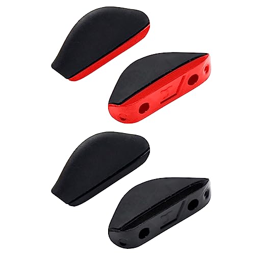 ToughAsNails Euro Fit Replacement Nose Pads for Oakley Voltage OX8066 Eyeglasses Black&Red Hard Base