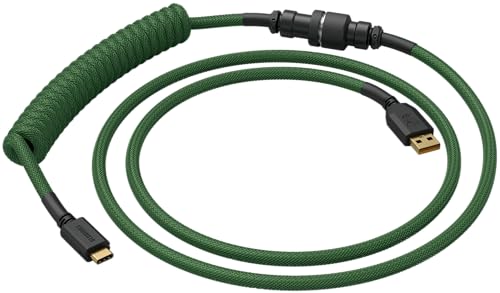 GLORIOUS Gaming Premium Coiled Keyboard Cable - Gold Plated USB-A (PC) to USB-C (Keyboard), Tangle Resistant… – Ansicht 2