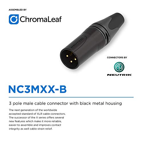 Canare L-4E6S Star Quad Balanced Microphone Cable | Xlr Male 3-Pin To Xlr Female 3-Pin | Neutrik Gold | 6 Feet | Black | Assembled In The Usa #TOP2