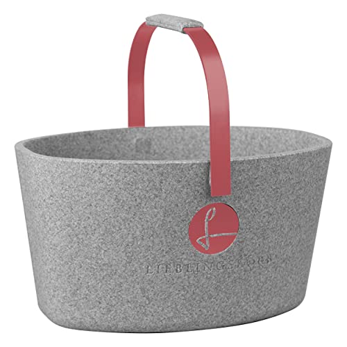 Lieblingskorb Basic silver grey Einkaufskorb und Thermobox in einem Cover