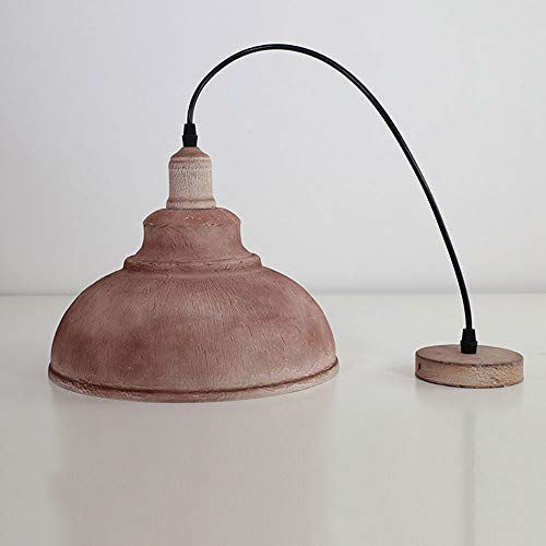 Lustre plafonnier classique vintage Bern marron culot E27 Edison retro