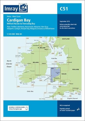 Imray Chart C51 Cardigan Bay: Milford Haven to Tremadog Bay (C Charts)