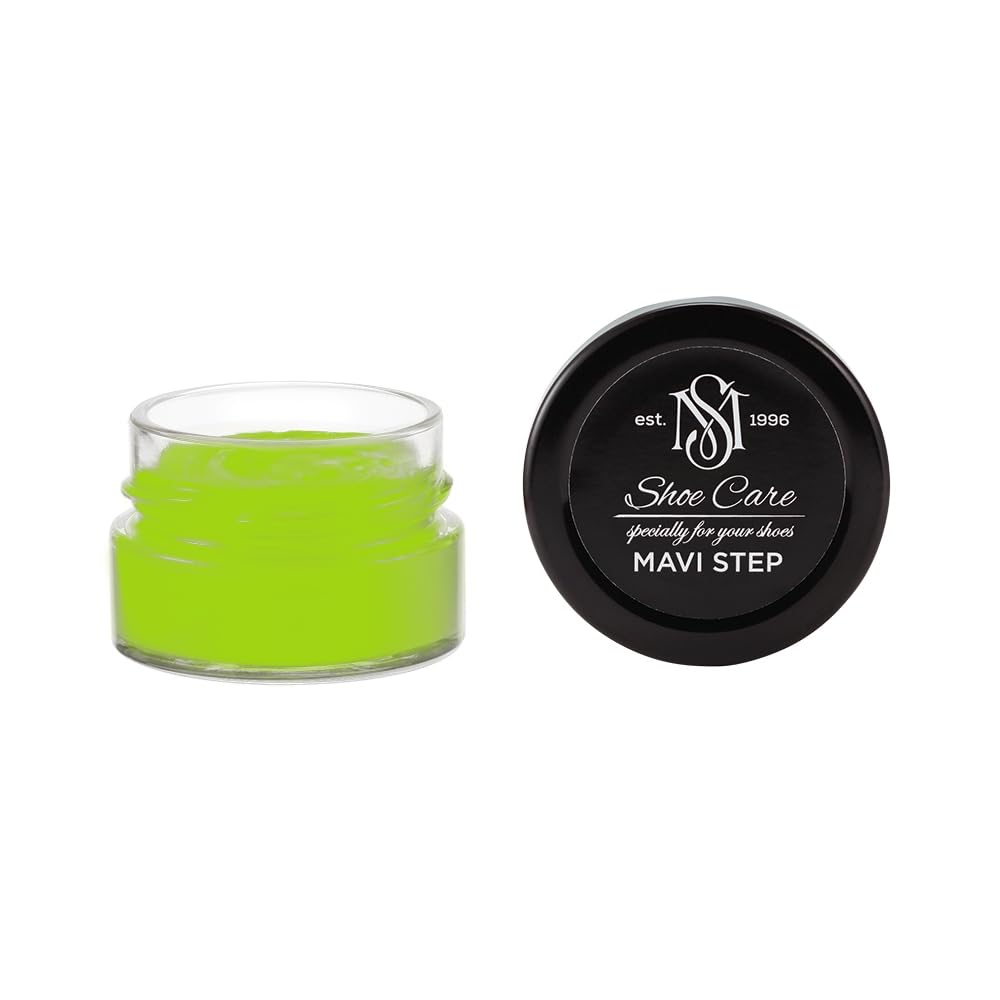 Crème de Cirage Premium - NCS S 0575-G40Y Vert Lustré - Soin Nourrissant & Rénovateur de Couleur pour Cuir Lisse par MAVI STEP - 1.70 fl oz / 50 ml