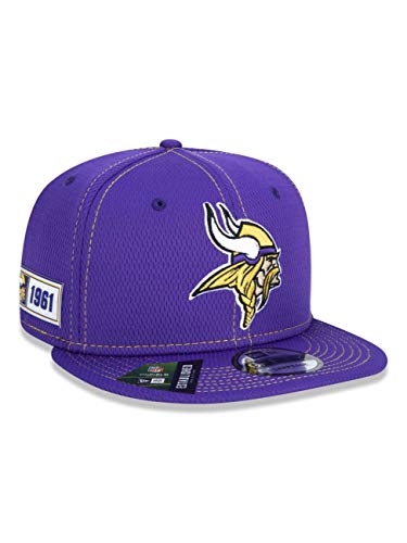 BONE 9FIFTY AJUSTAVEL NFL ON-FIELD COLECAO SIDELINE MINNESOTA VIKINGS ABA RETA ROXO NEW ERA