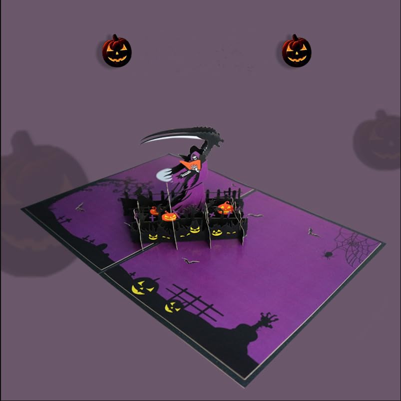 Pop-up Halloween Card, 3D Sense of Death, Halloween Card for Family and Friends - Image 2