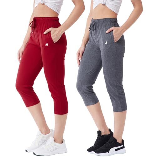Image of Modeve Women Solid Cotton Blend Capri for summer|| Summer Wear