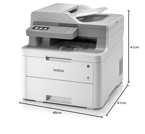 Brother DCP-L3550CDW color - Impresora multifunción (Wifi, USB 2.0, 512 MB, 800 MHz, 18 ppm, 400 W) Blanco