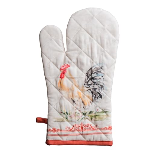 Maison d'Hermine Oven Gloves 100% Cotton Oven Mitt (7" x 13", Pack of 1)