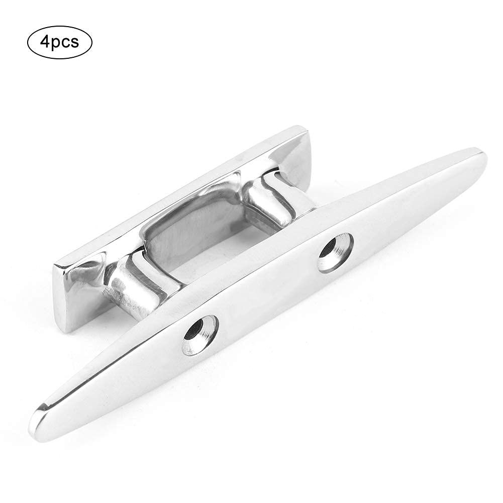 Bitta - Bitta Bitta Per Barca Adatto Per 4Pcs 100Mm/3.9In Boat Cleat,Stainless Steel Folding Cleat Boat Dock Deck Mooring Rope Cleat Accessory