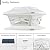 Davinci Lighting Flexfit Solar Outdoor Post Cap Lights - Includes Bases for 4x4 5x5 6x6 Wooden Posts - Bright LED Light - Pearl White (2 Pack)