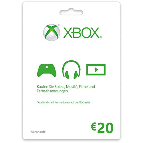 Microsoft Xbox Live 20 € Carte de Jeu Console Compatible:Compatible Multi Plateformes