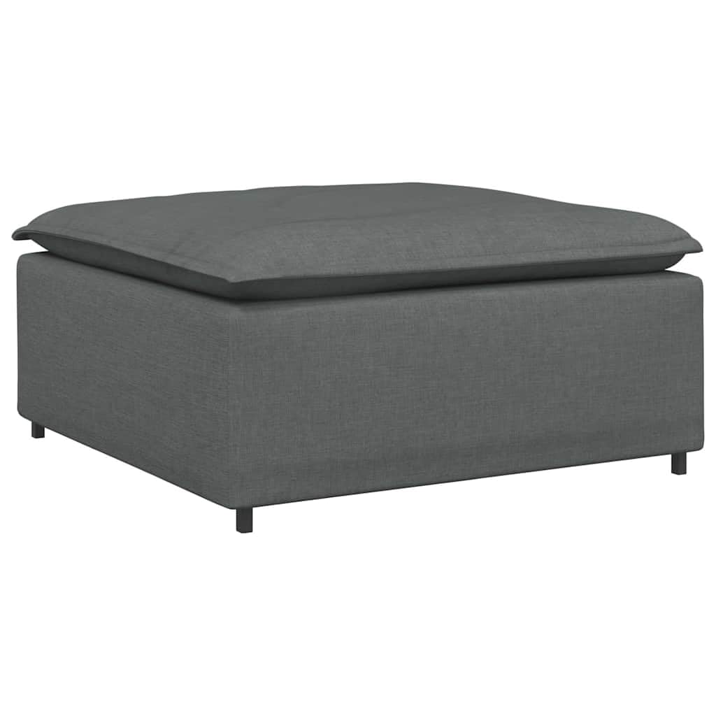 Homgoday Sofá Modular con reposapiés, módulo Gris Oscuro, 100x100x48 cm Sofá Moderno para Sala de Estar/Dormitorio/Oficina, Fácil Montaje Sofá Pequeño