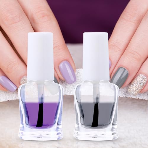 Flacon à ongles transparent flacon verre rechargeable 5 ml contenant vide manucure DIY
