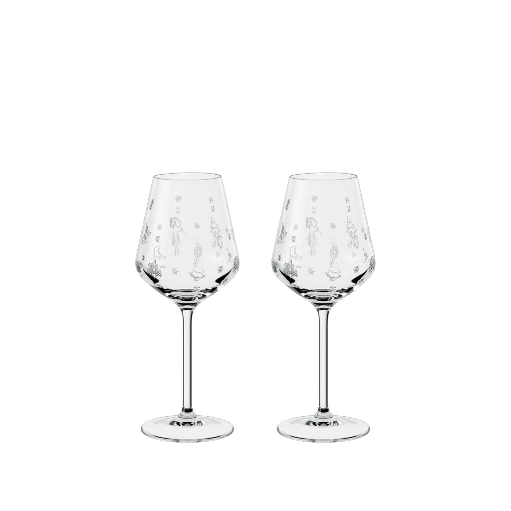 Villeroy & Boch – Toy's Delight White Wine Glass Set with 2 Crystal Glasses, Glass, Transparent, Dishwasher-Safe, Capacity 380 ml