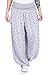 Produktbild ZARMEXX Damen Haremshose Pumphose Aladinhose Pluderhose Yoga Freizeithose Sommerhose (hellgra-Anker, 36-42)