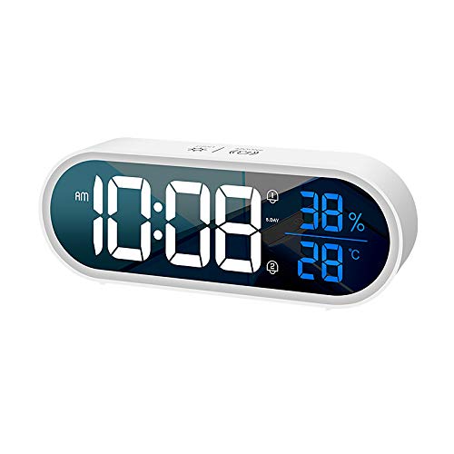 Buy LED Digital Alarm Clock, Small Alarm Clocks for Bedroom Heavy