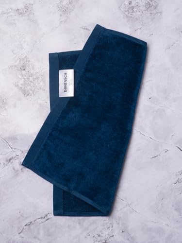 Image of DAMENSCH 100% Cotton Face Towel, Super Soft Gym for Workout, Ultra Absorbent Towel for Women, Quick Dry, Long Lasting Colours Face Towel Set-Nightfall Blue III