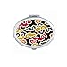 Chinese Japanese Style Auspicious Clouds Mirror Portable Fold Hand Makeup Double Side Glasses