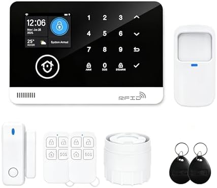 Home Security System, Alarm System for Home Security, 8-Piece Kit...