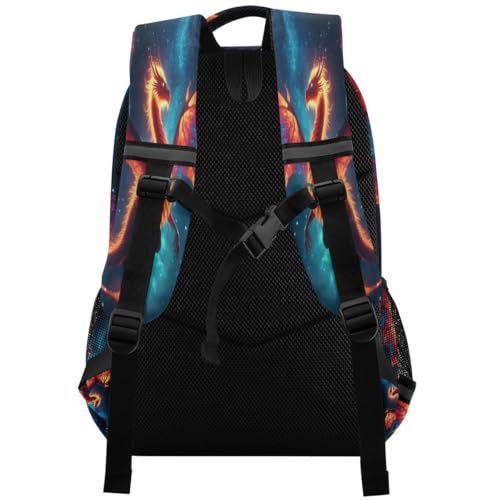 Dragon in The Dark Night Backpacks for Kids School Bag Student Backpack Bookbag For Boys Girls Casual Bag2
