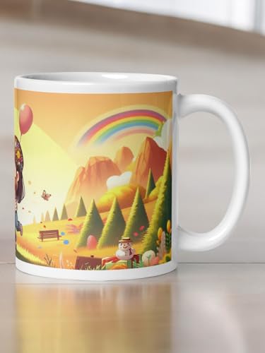 Image of Better Gift Flowers Happy Hug Customized Mug, Round Shaped Multicolor Themed Coffee Mugs, Mug for Gifting, Gifting Items for Family, Friends & Closed Ones